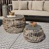 Tavolo aggiuntivo Ariki 50 x 50 x 34 cm rattan sintetico Acciaio