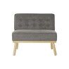 Poltrona DKD Home Decor 80 x 66 x 72 cm Abete Legno Marrone Grigio scuro