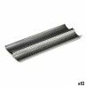 Stampo per Baguette Kinvara CK62863-21 Grigio scuro Metallo Acciaio al carbonio 16 x 2,5 x 38 cm Pane (12 Unità)