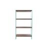 Scaffale DKD Home Decor Marrone scuro Cristallo Legno di noce Legno MDF 80 x 40 x 150 cm (1)