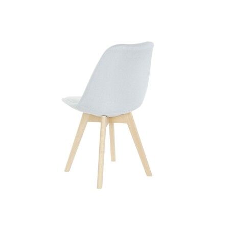 Sedia DKD Home Decor Azzurro Beige Poliestere Schiuma legno di faggio 48 x 56 x 83 cm