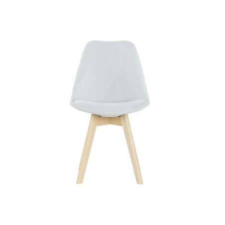 Sedia DKD Home Decor Azzurro Beige Poliestere Schiuma legno di faggio 48 x 56 x 83 cm