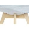 Sedia DKD Home Decor Azzurro Beige Poliestere Schiuma legno di faggio 48 x 56 x 83 cm