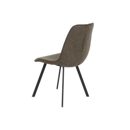 Sedia DKD Home Decor Nero Grigio Metallo Poliuretano 63 x 49 x 85 cm 49 x 59 x 87 cm