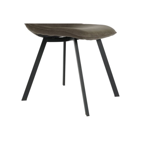 Sedia DKD Home Decor Nero Grigio Metallo Poliuretano 63 x 49 x 85 cm 49 x 59 x 87 cm