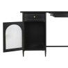 Scrivania DKD Home Decor Nero Metallo Cristallo 120 x 50 x 80 cm