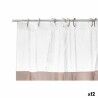 Tenda da Doccia Berilo 215 Beige Trasparente Plastica PEVA 180 x 180 cm (12 Unità)
