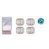 Tenda da Doccia Berilo 215 Beige Trasparente Plastica PEVA 180 x 180 cm (12 Unità)