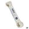 Corda per Stendere Kipit HH023A(S/C) Bianco PVC 10 m (12 Unità)