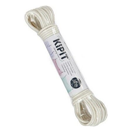 Corda per Stendere Kipit HH023A(S/C) Bianco PVC 10 m (12 Unità)