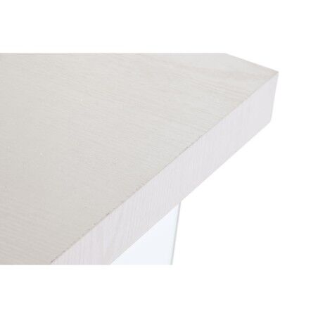 Scrivania DKD Home Decor Bianco Trasparente Cristallo Legno MDF 120 x 50 x 76 cm