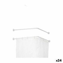 Bastone per Tende Berilo B0769L Bianco Alluminio 80 cm Di Doccia (24 Unità)