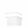 Bastone per Tende Berilo B0769L Bianco Alluminio 80 cm Di Doccia (24 Unità)