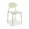 Sedia da Sala da Pranzo Bianco Plastica 41 x 81 x 49 cm (4 Unità)