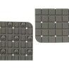 Tappetino Antiscivolo da Doccia Berilo BM509S -315 Grigio PVC 50,3 x 50,3 x 0,7 cm Quadri (6 Unità)