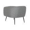 Poltrona DKD Home Decor Nero Grigio Schiuma Legno Metallo 81 x 75 x 73 cm