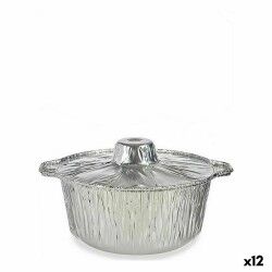 Pentola con Coperchio Kinvara 66105 Argentato Monouso Con coperchio Pentola