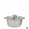 Pentola con Coperchio Kinvara 66105 Argentato Monouso Con coperchio Pentola