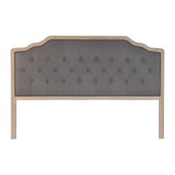 Testiera del Letto DKD Home Decor Grigio scuro Legno d'albero della gomma 160 x 10 x 120 cm