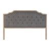 Testiera del Letto DKD Home Decor Grigio scuro Legno d'albero della gomma 160 x 10 x 120 cm