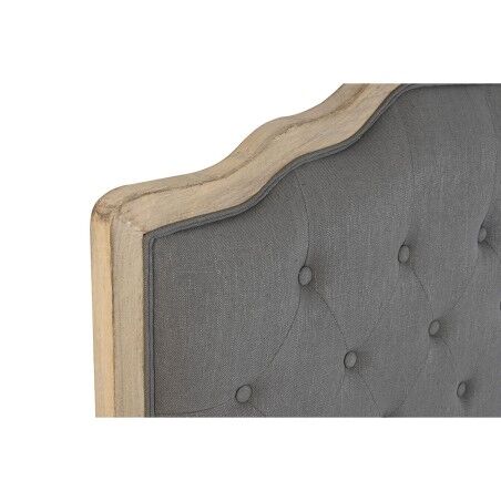 Testiera del Letto DKD Home Decor Grigio scuro Legno d'albero della gomma 160 x 10 x 120 cm