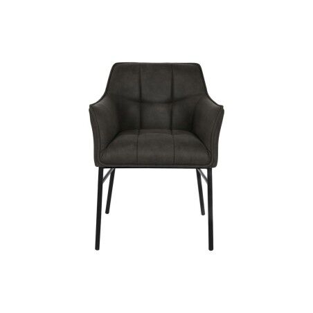 Sedia DKD Home Decor Nero Marrone scuro Grigio scuro 60 x 60 x 84 cm