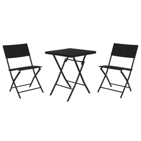 Mobili da giardino Home ESPRIT Nero 58 x 58 x 71,5 cm