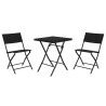 Mobili da giardino Home ESPRIT Nero 58 x 58 x 71,5 cm