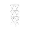 Stendibiancheria Pieghevole Kipit WR4062A-1NB-488 Bianco Argentato polipropilene Ferro 47 x 41 x 136 cm Verticale (5 Unità)