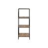 Scaffale Home ESPRIT Nero Metallo Fibra 35 x 35 x 98 cm
