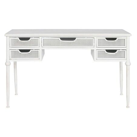 Scrivania Home ESPRIT Bianco Metallo 122 x 50 x 76 cm