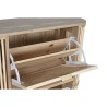 Scarpiera Home ESPRIT Dorato Naturale Rattan Legno di abete Tropicale 70 x 29 x 115 cm