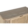 Scarpiera Home ESPRIT Dorato Naturale Rattan Legno di abete Tropicale 70 x 29 x 115 cm