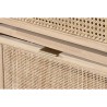 Scarpiera Home ESPRIT Dorato Naturale Rattan Legno di abete Tropicale 70 x 29 x 115 cm