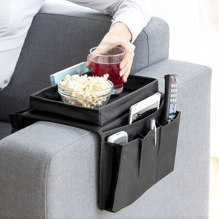 Vassoio da Divano con Tasche per i Telecomandi InnovaGoods