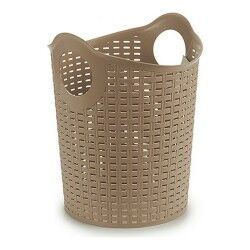 Bacinella in Plastica Multiuso Kipit Rattan Bianco Marrone Nero Plastica 15 L