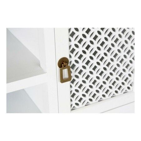 Mobile TV DKD Home Decor 8424001812066 Bianco Multicolore Marrone Chiaro Abete 120 x 45 x 58 cm