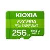 Scheda Di Memoria Micro SD con Adattatore Kioxia Exceria High Endurance Classe 10 UHS-I U3 Verde
