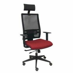 Sedia Ufficio con Poggiatesta Piqueras y Crespo B10CRPC Rosso Granato