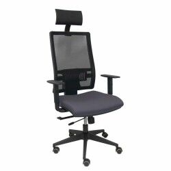 Sedia Ufficio con Poggiatesta Piqueras y Crespo B10CRPC Grigio scuro