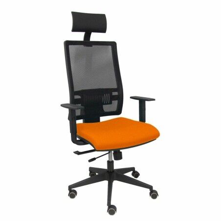 Sedia Ufficio con Poggiatesta Piqueras y Crespo B10CRPC Arancio