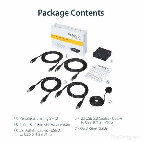 Hub USB Startech HBS304A24A           Nero 5 Gbit/s