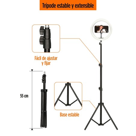 Ring Light per Selfie KSIX 10W