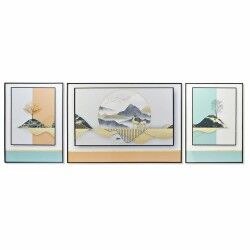 Set di 3 quadri DKD Home Decor Montagna Moderno (200 x 3 x 70 cm)
