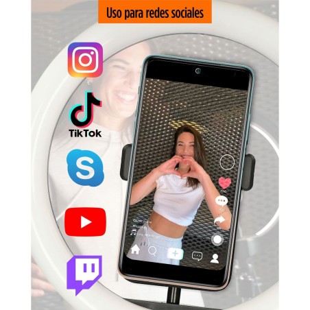 Ring Light per Selfie KSIX 10W