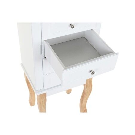 Portagioie Verticale DKD Home Decor Specchio MDF Romantico (37 x 27 x 90 cm)