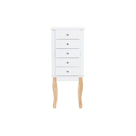 Portagioie Verticale DKD Home Decor Specchio MDF Romantico (37 x 27 x 90 cm)