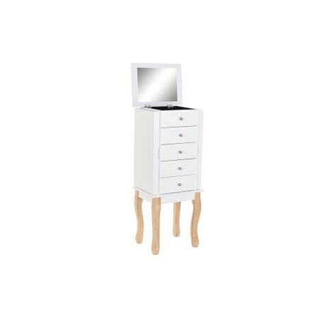 Portagioie Verticale DKD Home Decor Specchio MDF Romantico (37 x 27 x 90 cm)