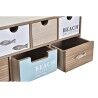 Scatola-Portagioie DKD Home Decor 40 x 16 x 19 cm Legno Marrone Turchese