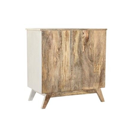 Cassettiera DKD Home Decor Metallo Bianco Coloniale Marrone scuro Legno di mango (72 x 50 x 75 cm)
